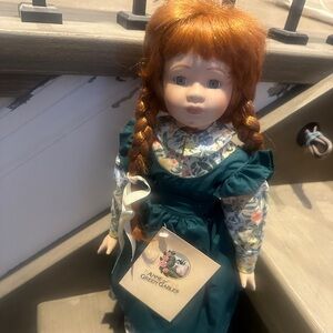 Anne of Green Gables Doll with Teal Dress